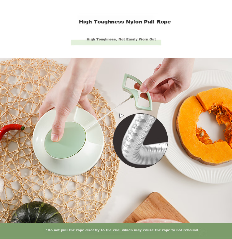 LOCK&LOCK Plastic Garlic Press Food Processor Meat Grinder Vegetable Masher Baby Food Grinder Blender Garlic Masher with 3 Blades 650ml 5