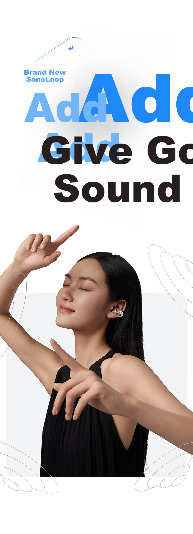 ACEFAST [Subsidies] Jisu Juoyin Open-Ear Clip-On Bluetooth Headphones, 2026 New Air-Bone Conduction Concept, Call Noise Reduction, Sports Running Earphones, Wireless Non-I 9