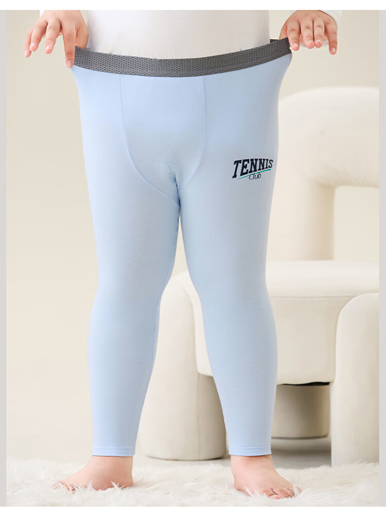MiiOW Plus Size Children's Pure Cotton Thermal Long Johns Boys' Autumn and Winter Thickened Cotton Warm Pants 14