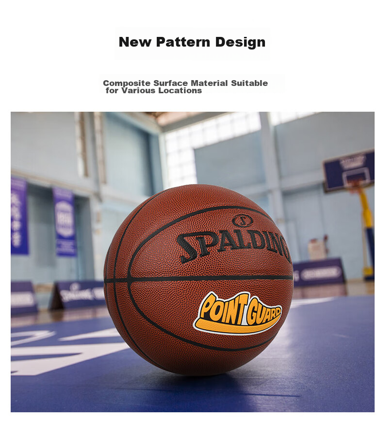SPALDING Basketball, Size 7, Adult Training, Indoor And Outdoor Use, Wear-Resistant PU, 76-888Y 4