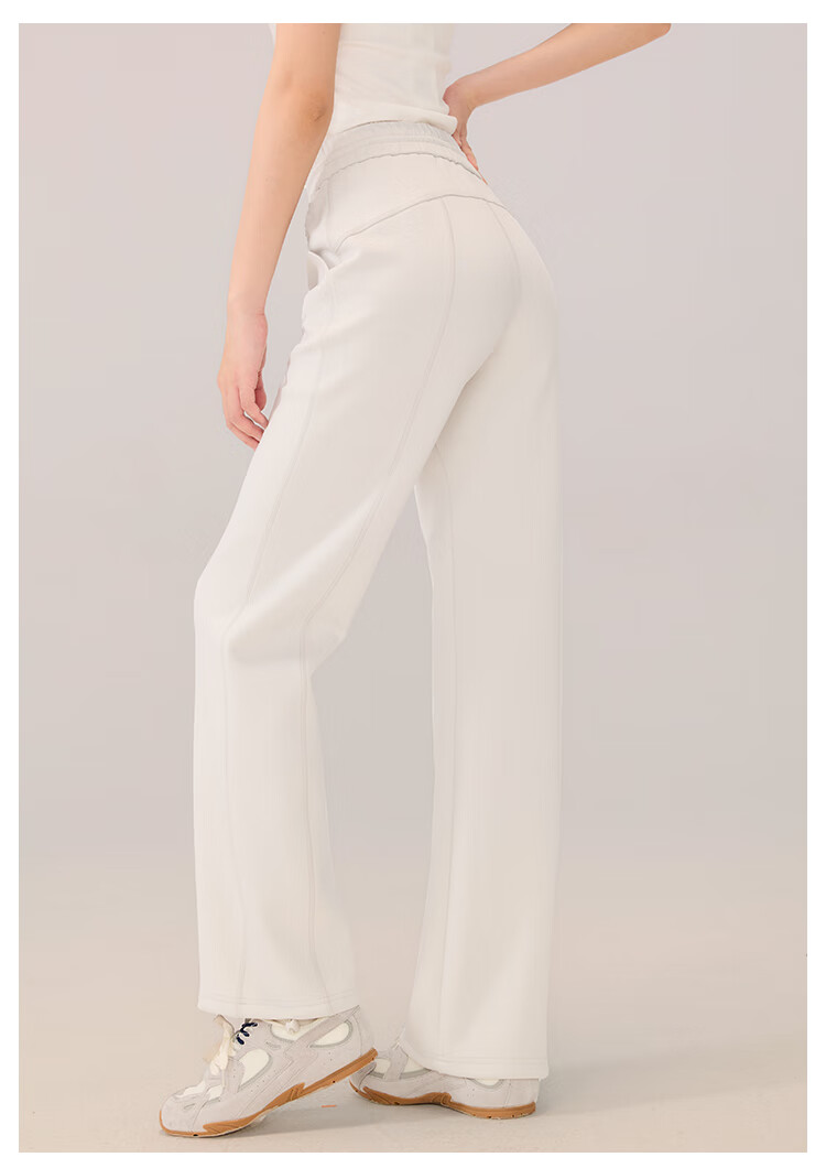 RA&RN / Love As You 2025 Autumn New Women's Sports Casual Pants Elastic Waist Loose Wide-Leg Draped Straight-Leg Trousers 2