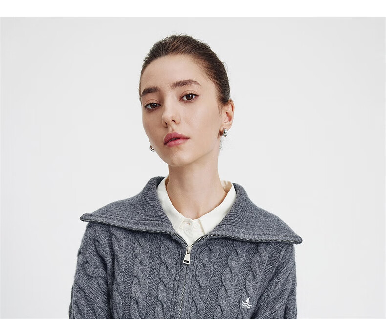 NaviKail Italy Small Sailboat Women's 2025 New Full Wool Knit Cardigan Sweater Wool Jacket 2334095507 20