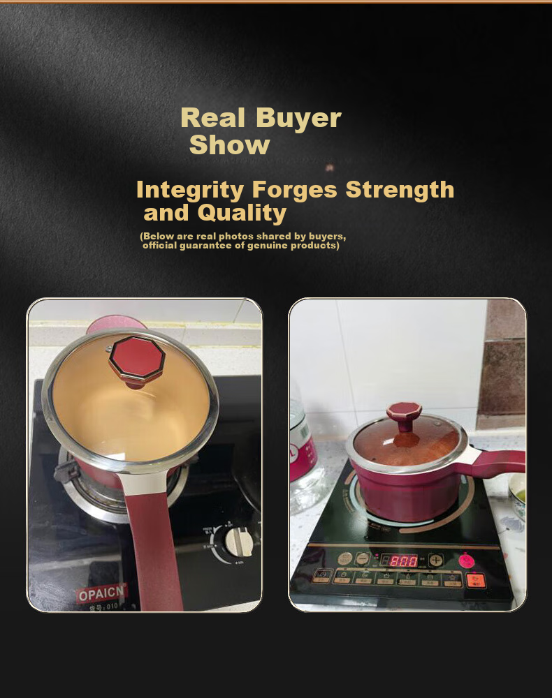 SSN Baby Food Pot, Ceramic Milk Pot, Non-Stick Pot, Milk Cooking Pot, Small Milk Pot, Steaming And Cooking All-In Hot Milk Pot, Porridge Cooking Pot, Small Pot 3