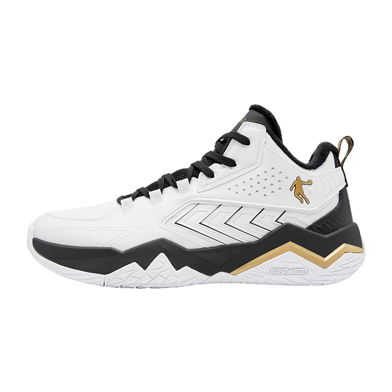 Jordan Men's Basketball Shoes Leather Plus Velvet Warm Comfortable Shock Absorption City Hero Wear-resistant Sports Shoes