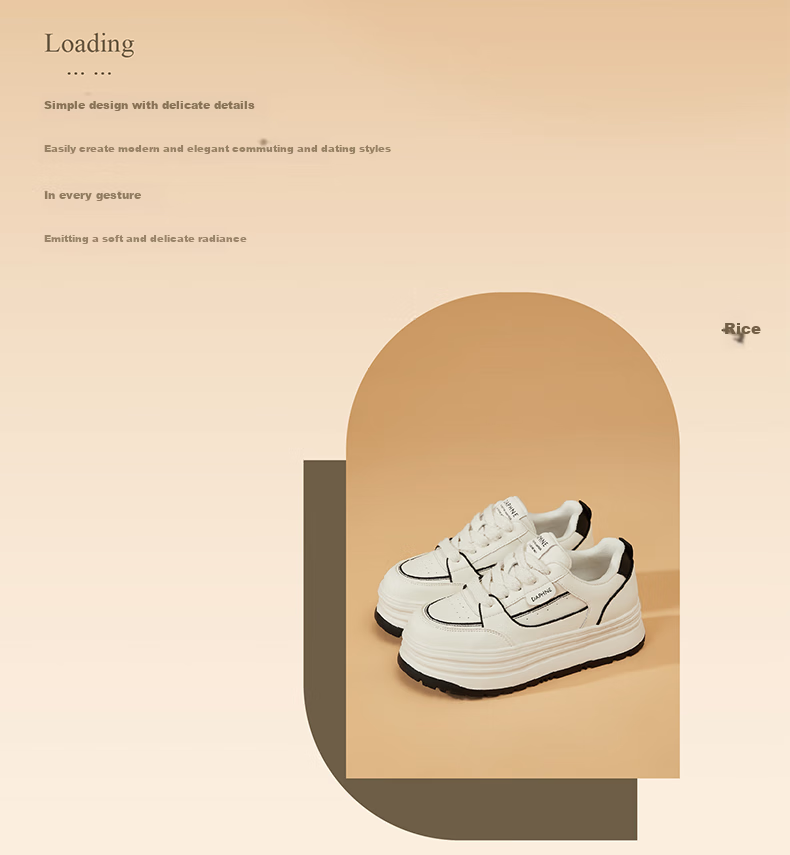 DAPHNE Thick-Soled White Sneakers for Women, 2026 New Summer Lace-Up Shoes, Fashionable Versatile Canvas Shoes for Wome 1