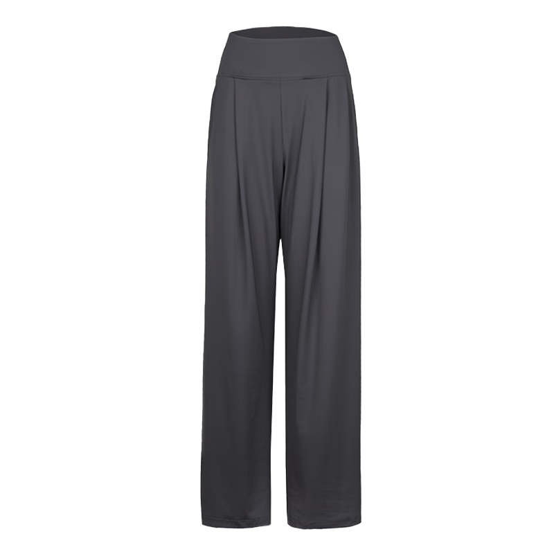 Ziyu Style Women's High-Waist Slimming Draped Straight-Leg Yoga Pilates Outdoor Fitness Loose Wide-Leg Pants