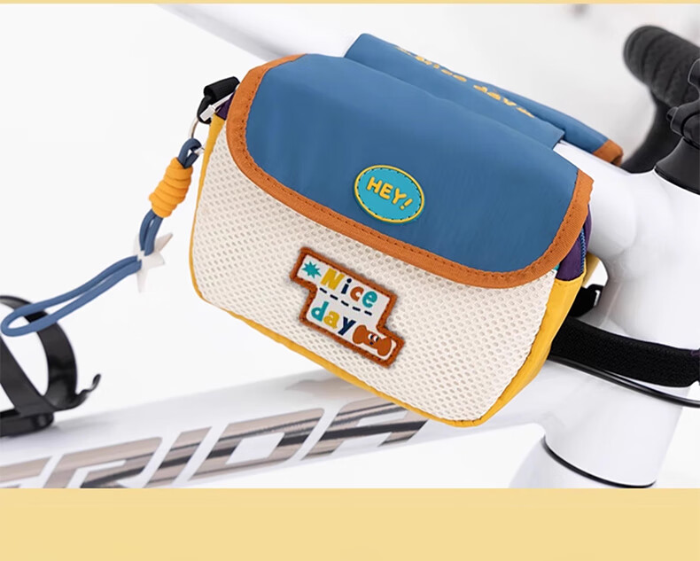 40,000 Kilometers Bicycle Front Top Tube Frame Bag Mountain Road Bike Phone Storage Bag Blue 10