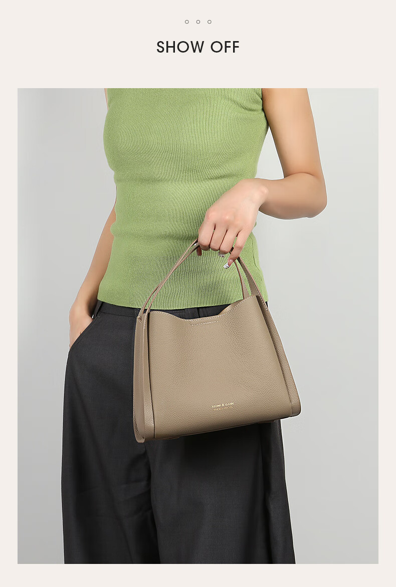 TUCANO Women's Bag 2026 New Bucket Style First Layer Cowhide Luxury Handheld Crossbody Shoulder Bag Birthday Gift for Women 3