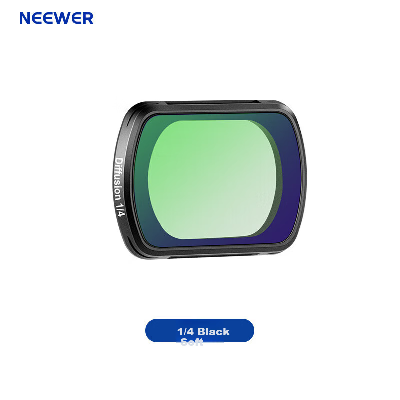 NEEWER Filter for DJI Pocket 4/3 Action Camera, Magnetic Quick Release, 1/4 Black Soft Filter, Single Piece