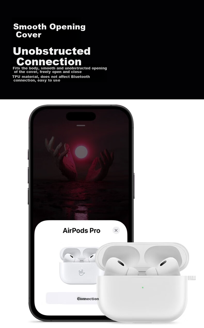 KMaxAI Silicone Protective Case for Apple AirPods Pro 3, Solid Color Minimalist Matte Cover with Lanyard for Wireless Earbuds Charging Case, Midnight Blue 7