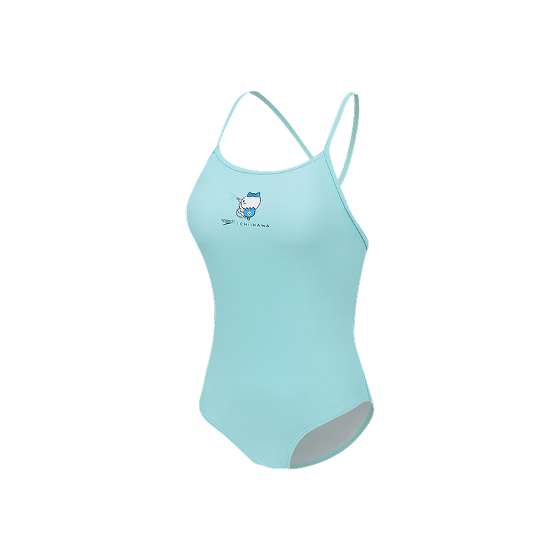 Speedo CHIIKAWA Series Li Bingjie and Yu Yiting Printed Thin Strap Women's One-Piece Swimsuit for Hot Spring Vacation
