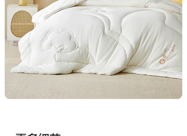 Shuixingjiafang Xinjiang Cotton Quilt, 100% Pure Cotton Comforter, Winter Cotton Duvet Insert, Double Size, Approximately 9.7 Jin, 220x240cm 21
