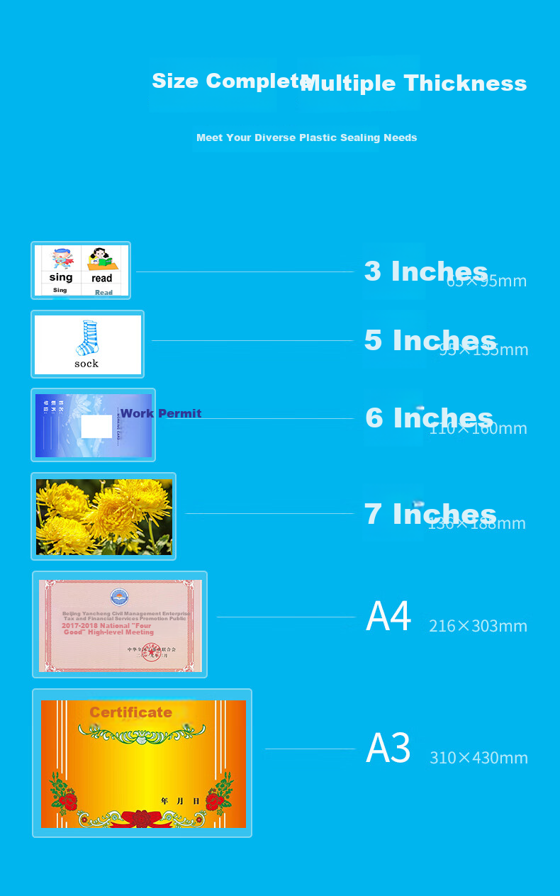 M&G Laminating Pouches A3/50 Sheets, 80mic, 307*430mm, Transparent High-Definition Document Photo Laminating Machine Film, Premium Specialized Card Protection Film ASC99391 6