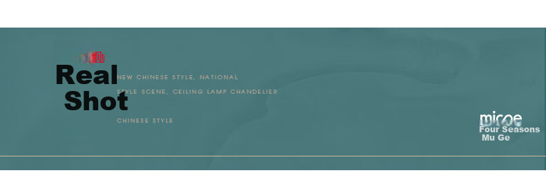 MICOE Living Room Ceiling Light, New Chinese-Style LED Ceiling Lamp, Simple Bedroom Lighting Set, Elegant Zhongshan-Style Lighting Fixture 15