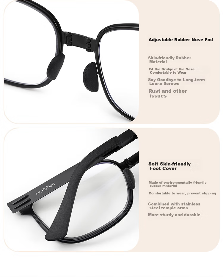Mr.PuTian Anti-Blue Light Reading Glasses for Men And Women, Foldable Portable Genuine Presbyopic Glasses for Elderly, 350 Degrees (For Ages 70 And Above) 9