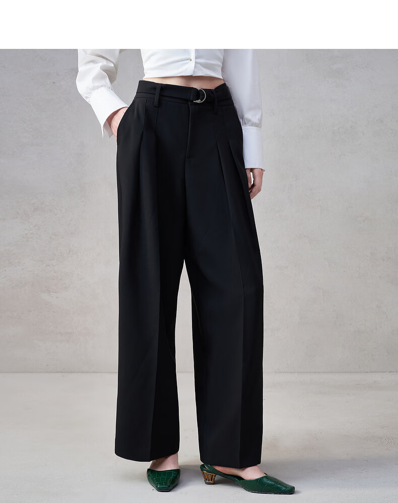 G2000 Wide-Leg Pants with Belt | Women's 2025 Autumn Winter Comfortable Stretch Casual Trousers Mall Edition 2