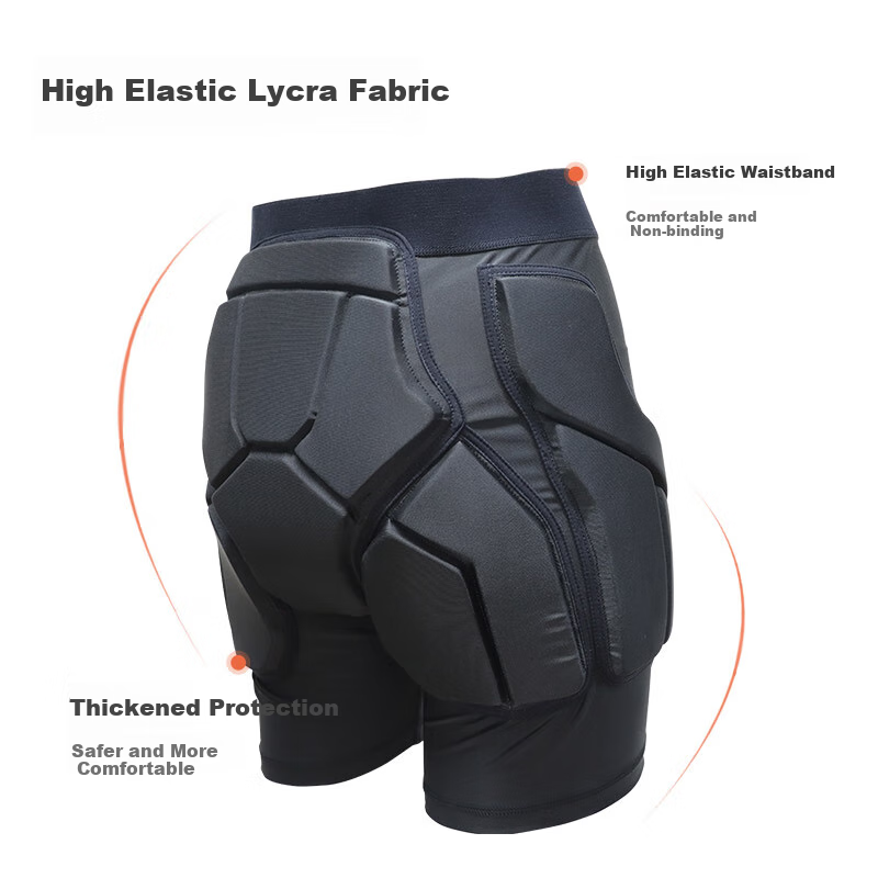 YEON Ski Protective Gear Set, Hip And Knee Pads, Unisex Ski And Roller Skating Protective Pants, Anti-Fall Ski Roller Skating Set S