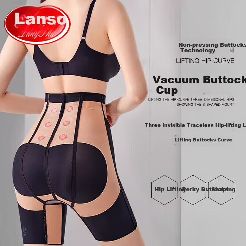 LangSha High-Waisted Tummy Control And Butt-Lifting Pants, Powerful Belly Slimming And Butt-Lifting Underwear, Postpartum Shaping Shapewear Pants