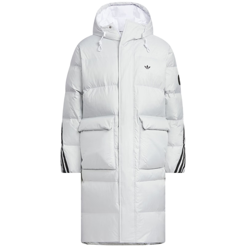 Adidas Originals Unisex 3S LONG DOWN U Long Down Jacket KC2566 White L