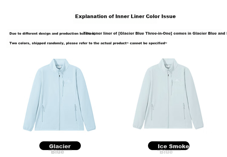 Pioneer Camp Women's Three-In Jacket with Fleece Inner Layer, Outdoor Hiking Mountaineering Coat, Windproof Waterproof Warm Hardshell Jacket 1