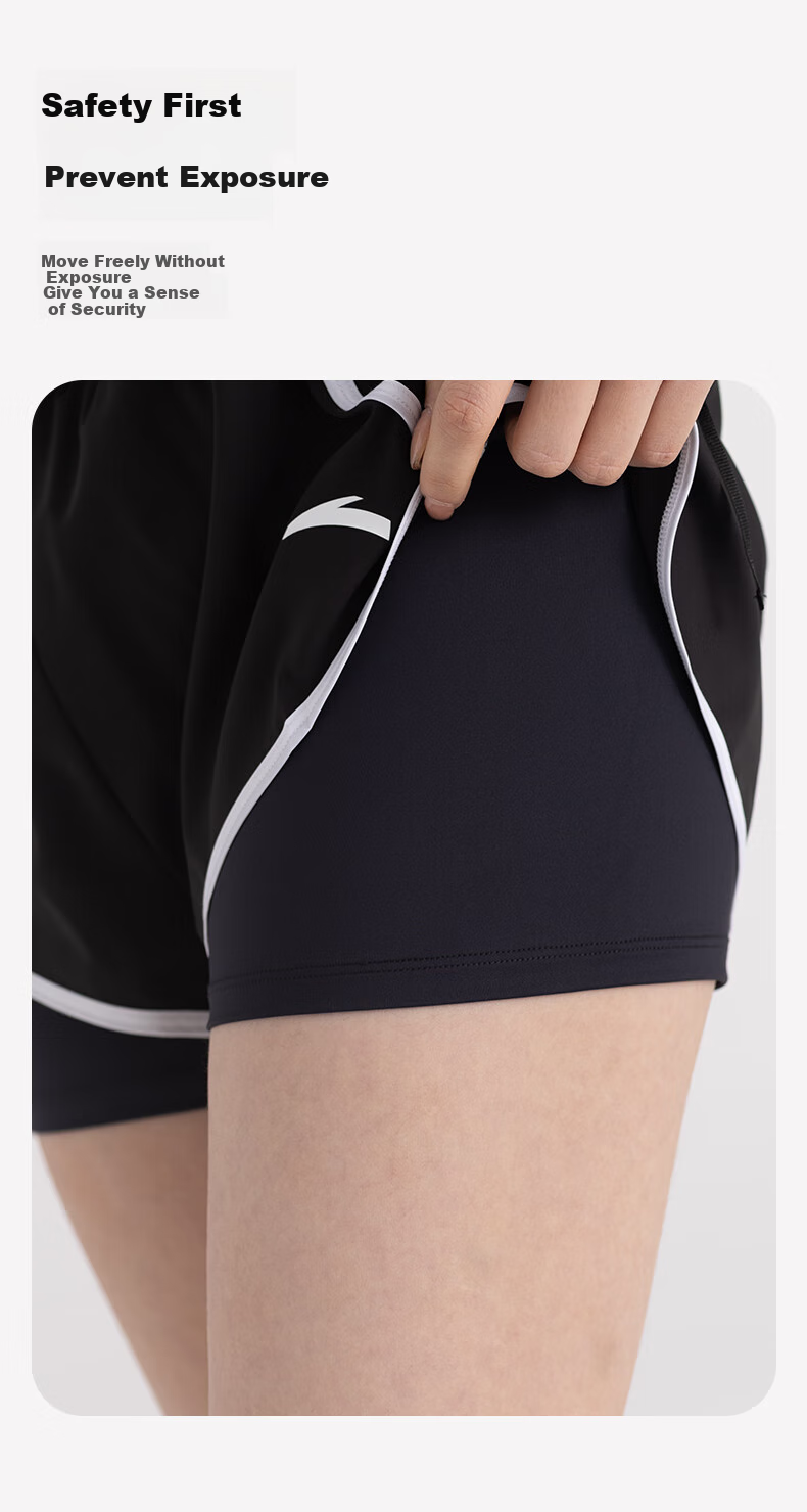 ANTA Slim Waist Swimsuit for Women, Two-Piece New Popular Style, Conservative, Slightly Chubby, Tummy-Covering, Hot Spring, Plus Size Swimwear M 6