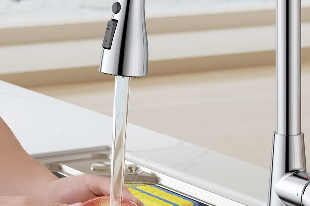ARROW HY Kitchen Hot and Cold Water Faucet Splash-Proof Rotatable Brass Pull-Out Faucet AE45303CP 7