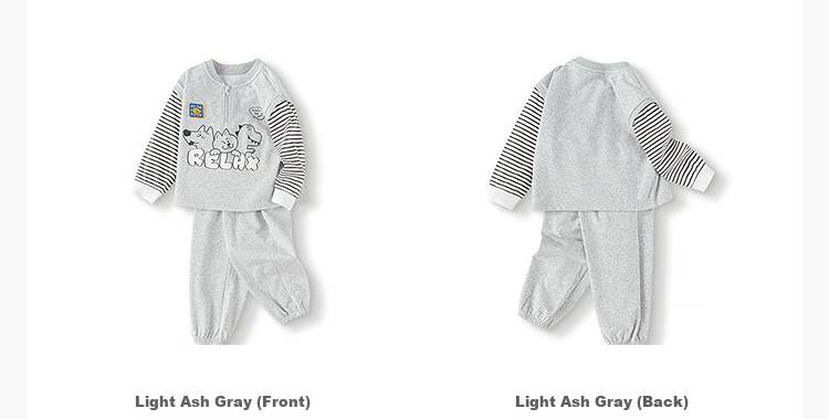 Balabala Kids Boys and Girls Baby Long Sleeve Set Children's Clothing 2025 Autumn Fake Two-Piece Cute 208325104208 9