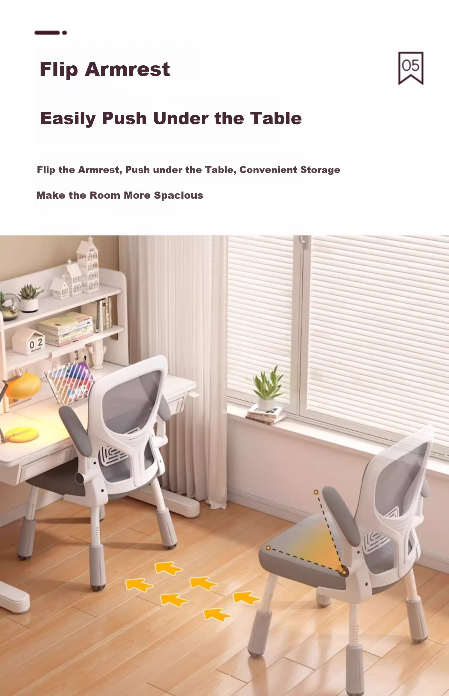 Quanpinwu Student Learning Chair, Children's Writing Chair, Middle School And Elementary Student Desk Chair, Adjustable Height Ergonomic Chair, Posture Correction Chair 18