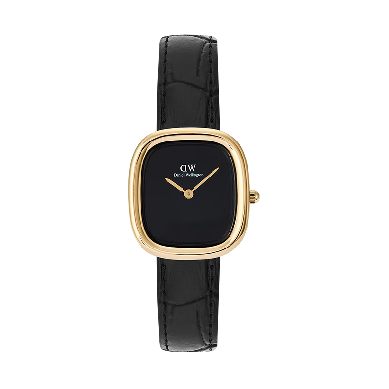 Daniel Wellington Women's Watch DW880 Square Leather Strap Quartz Wristwatch - Women's Day Gift
