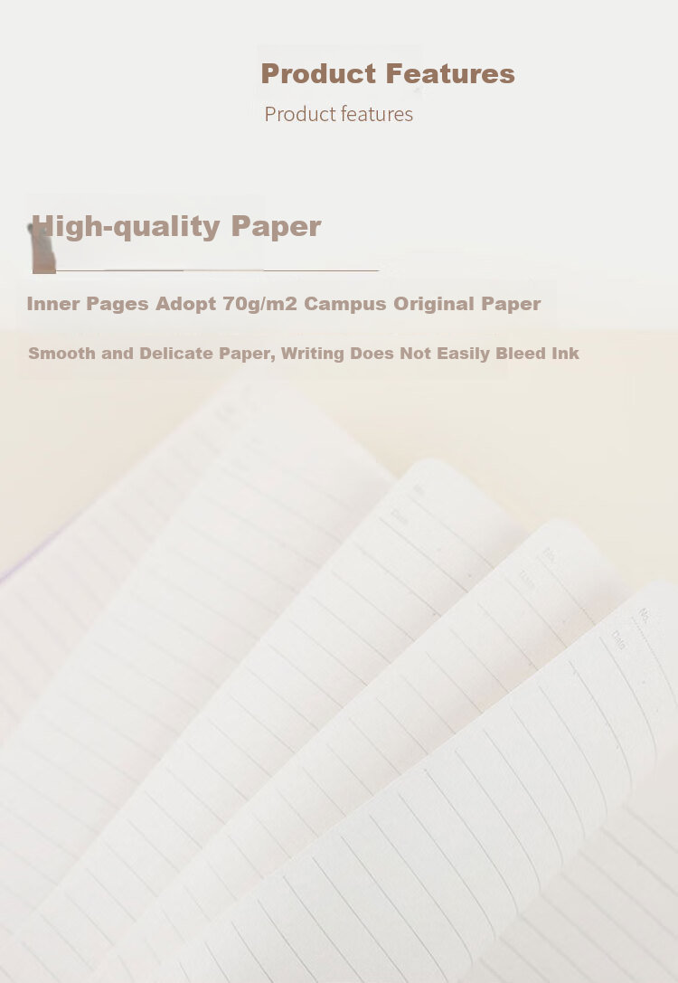 KOKUYO Littlewoods Series Wirebound Hardcover Notebook, 100 Pages/8mm Ruled Lines/Iris Purple, 1 Book WSG-NBNE5102LV 2
