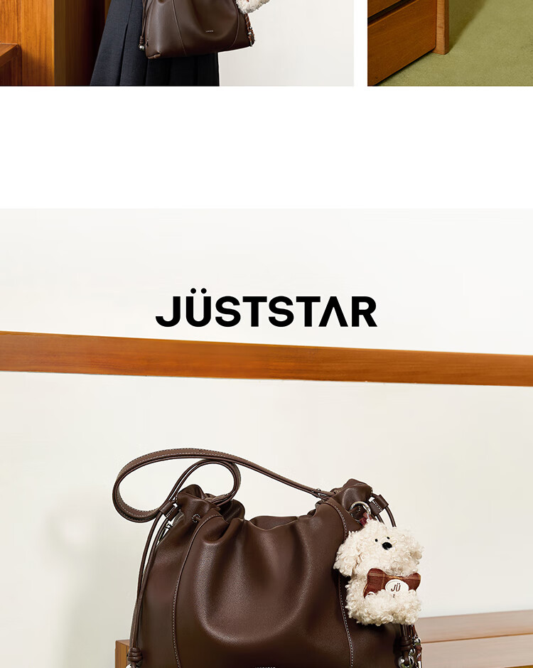 JUST STAR 2025 New Lightweight Luxury Large Capacity Women's Shoulder Crossbody Commuter Tote Bag Birthday Gift 2