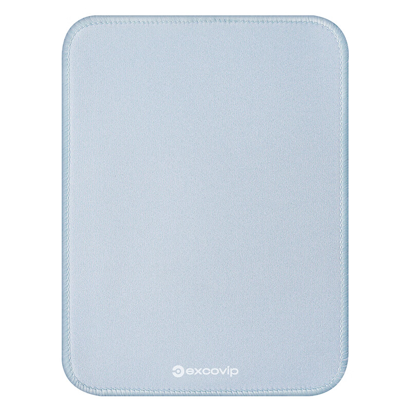 EXCO Blue Gray Small Square Mouse Pad Edge-Lined Computer Office Portable Desk Mat Gaming Mouse Pad Keyboard Game Cute Small Desk Mat Washable 0594 3
