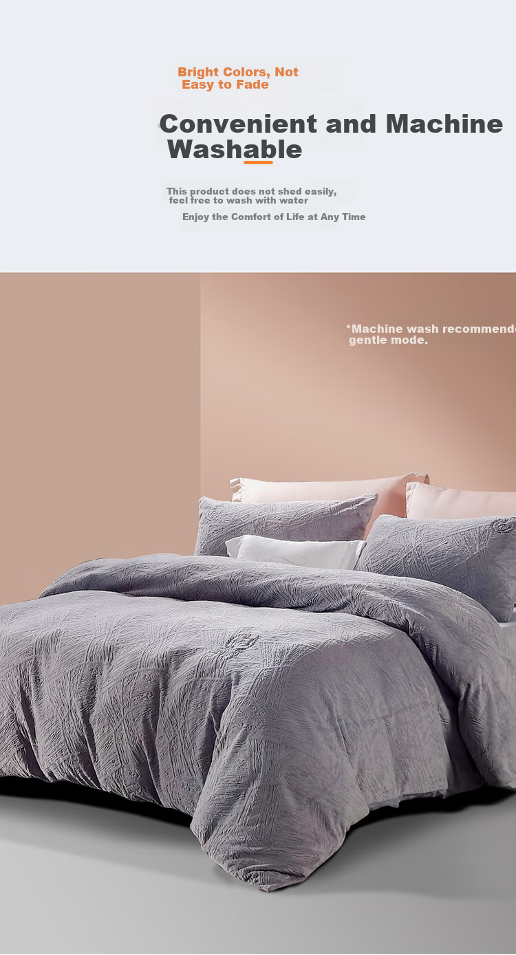 FUANNA Flannel Thickened Warm Single Duvet Cover Anti-Static Bedding Double Extra Large 1.8m Bed 8