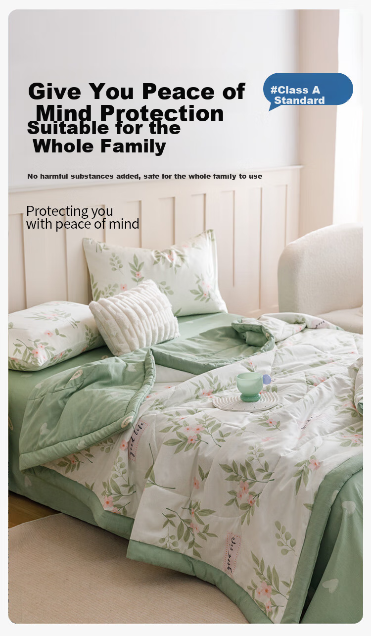 MUJI [Inside and Outside 100% Cotton] Class A 100% Xinjiang Cotton Quilt Pure Cotton Air Conditioning Quilt Summer Quilt Core 200*230cm 4