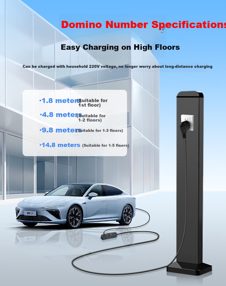 JS JISHUN BYD Wuling Chery New Energy Vehicle Electric Car Slow Charging Anti-Overload Charging Extension Cord Power Strip Socket 10A High Power Plug Adapter Extension Cord 4.8 Meters 4
