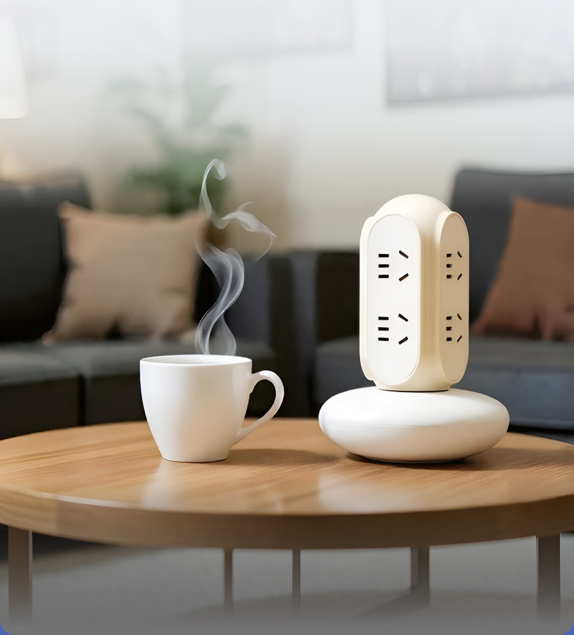 MIAOLAB Vertical Power Strip Socket High-End Fast Charging Desktop Charging Station for Home Office Compatible with Apple 17 Charger Huawei Xiaomi Tablet 12
