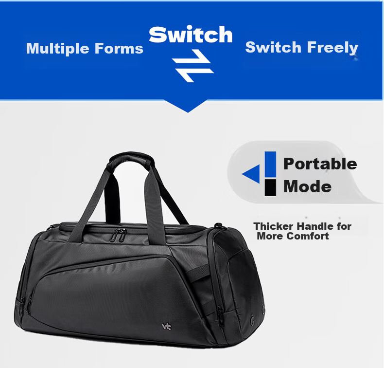 VICTORIATOURIST Multifunctional Travel Bag for Men, Large Capacity Sports Fitness Bag, Handbag with Wet And Dry Separation, Short-Trip Business Trip Backpack 10