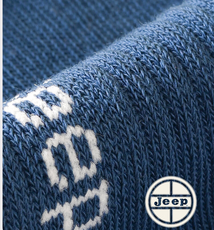 JEEP Children's Mid-Calf Socks, Autumn And Winter, 100% Pure Cotton, Boys' Socks, 10A Antibacterial And Odor-Resistant, for Older Children, Students, And Toddlers 4