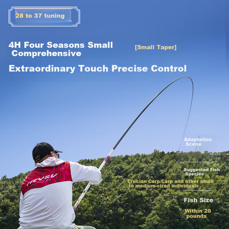 Chuangwei Ling Tian San Dai Fishing Rod Hand Pole Carbon Fiber Fishing Rod, JD Self-Operated Flagship Store, Fishing Tackle, 9m All-Purpose