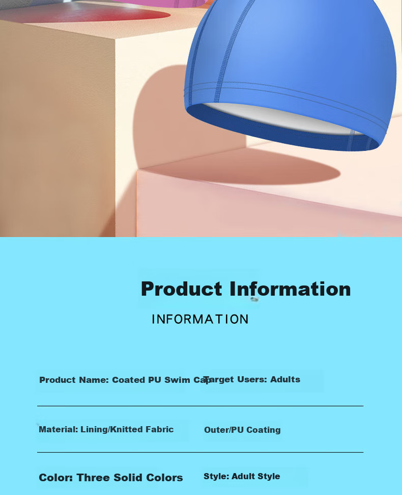 DK Swimming Cap, Comfortable Breathable Quick-Drying Swim Cap with Waterproof Coating, High Elasticity Non-Binding Adult Swimming Training Equipment 2