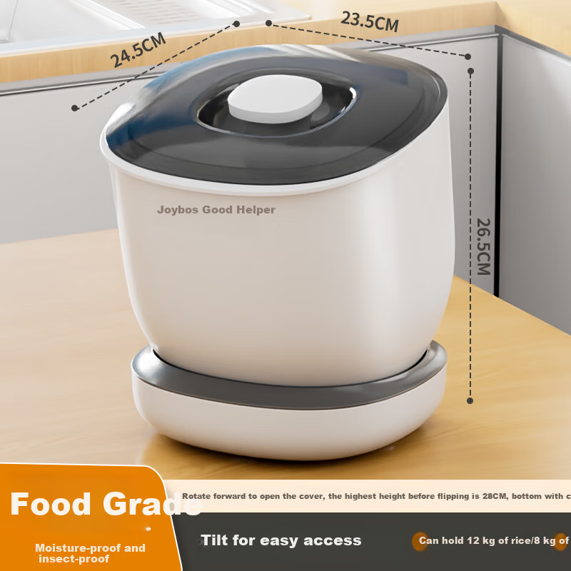 Jiabangshou Rice Container, 2026 New Model, Insect-Proof, Moisture-Proof Sealed Rice Storage Bin, Kitchen Utensil, Food-Grade Rice Bucket