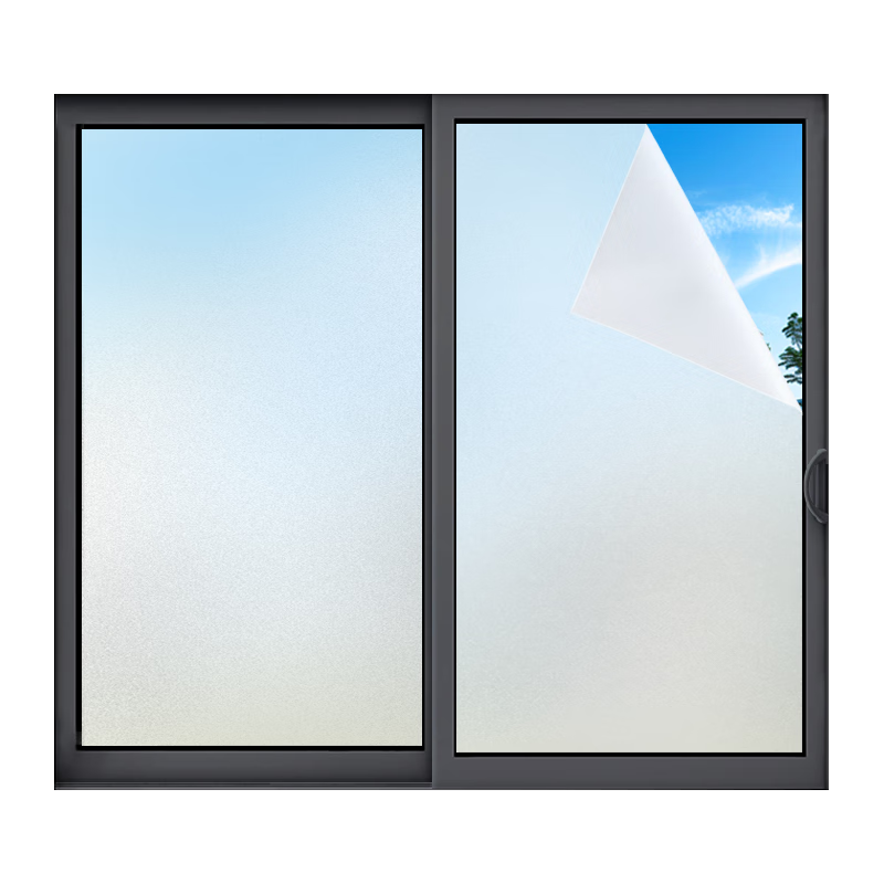 Modouyu Frosted Glass Privacy Film, Window Anti-Peeping Sticker, 0.6*2m, Self-Adhesive, Not Easy to Fall Off, Bathroom Toilet Sticker