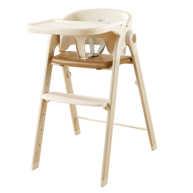 KUB Multi-Functional Baby High Chair Foldable Walnut Color