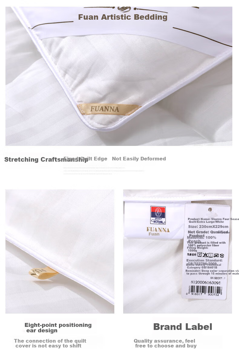 FUANNA 51% Xinjiang Cotton Fiber Quilt, Seven-Hole Antibacterial Winter Cotton Comforter, Double Bed Quilt Insert 6.5 Jin, 230*229cm 11