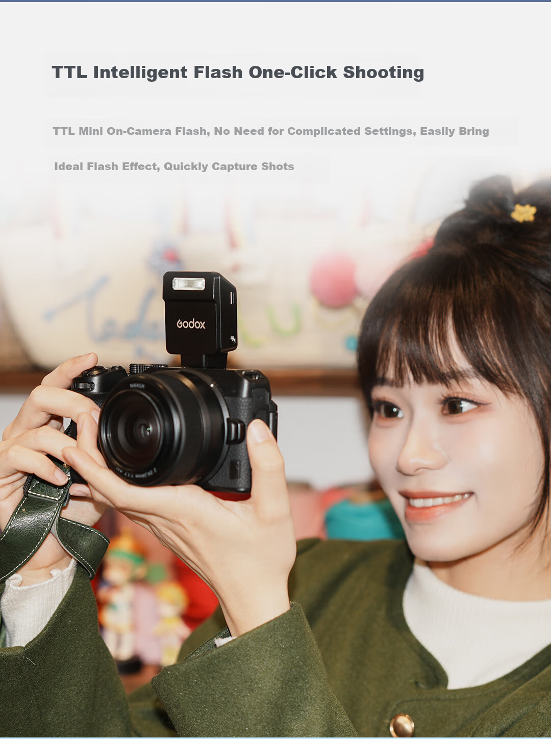 Godox IT20 Mini Flash Small Hot Shoe Mount On-Camera Flash Compact Cube Portable Outdoor Photography Portrait Digital Mirrorless Camera Silver Ricoh Edition 4