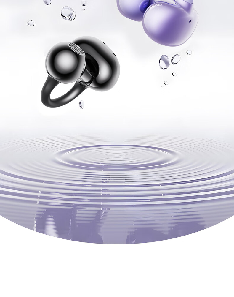 K-Touch Bluetooth Clip-On Wireless Open Bone Conduction Earphones Non-Intrusive No Sound Leakage Comfortable Long Battery Life for Running Cycling Gaming Compatible with Apple Huawei Xiaomi 5