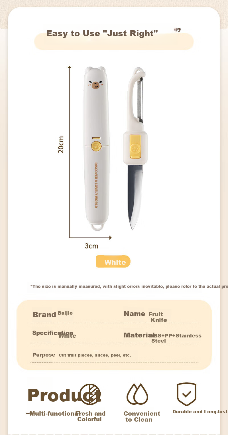 Baijie Multifunctional Corn Peeler Stainless Steel Corn Kernel Remover 1