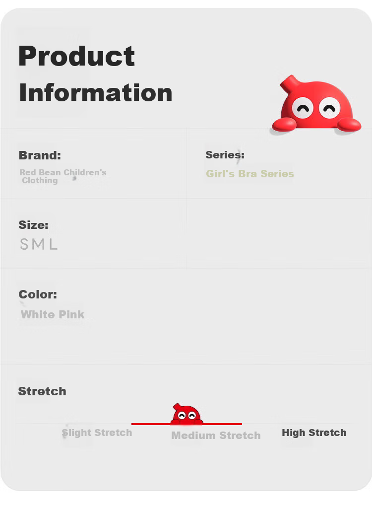 Hodo Girls' Underwear, Puberty Anti-Nipple Show Thin Breathable Bra, Elementary School Student Children's First Stage Camisole 13