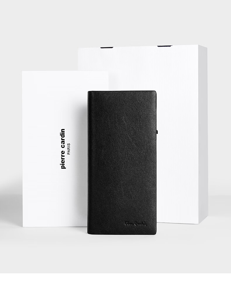 Pierre Cardin Men's Wallet Gift Box, Long Two-Fold Bill Holder, Business Wallet, Vertical Leather Wallet, Birthday Gift for Me 3