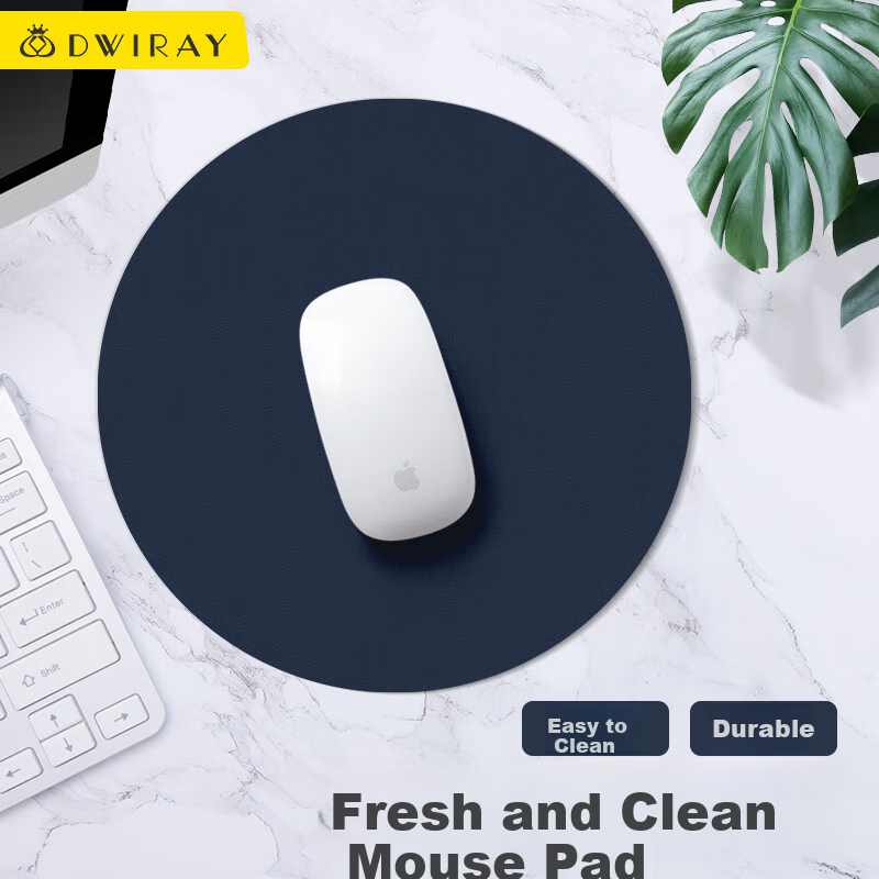 DiyiGongfang Rectangular Mouse Pad, Solid Color Simple Small Size, Instagram Style Laptop Pad, Mouse Leather Pad, Waterproof And Dirt-Resistant, Office Fresh Style for Girls And Boys, Double-Sided Dual-Color Mouse Pad